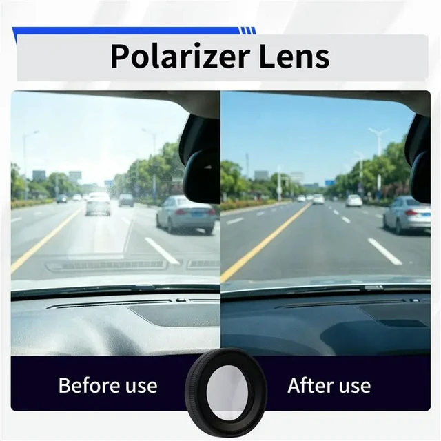 Alt view image 5 of 6 - Circular Polarizer Lens Eliminate For 70 Mai A810 Dashcam- Filter Set Polarizing& CPL Design To Reduce Glare Reflections