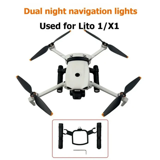 Alt view image 5 of 6 - For Lito1 X1 Night Flight Light Bracket Searchlight, Fill Light And Dual-Use LED Light Accessories