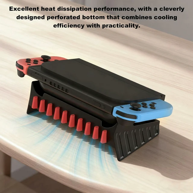 Alt view image 5 of 6 - For NS2 Universal Console Dock with Card Slot Angled Flat Stand Horizontal Host Base for Game Cartridges Store