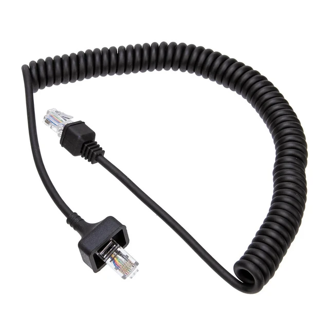 Alt view image 4 of 6 - 8 Pin Microphone Cord Easy To Install Mic Cable Cord Heavy Duty Coiled Walkie Talkie Parts for KMC-30 for Kenwood KMC-32 KMC-35