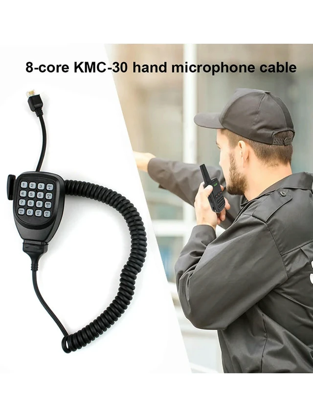 Alt view image 6 of 6 - 8 Pin Microphone Cord Easy To Install Mic Cable Cord Heavy Duty Coiled Walkie Talkie Parts for KMC-30 for Kenwood KMC-32 KMC-35