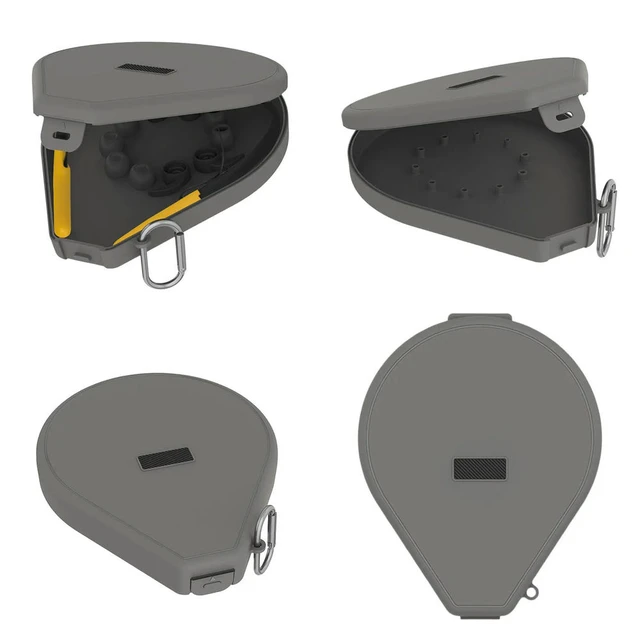Alt view image 4 of 6 - Protective Carrying Case for Jobsite Pro Neckband Earphones Hard Travel Case with Carabiner Dustproof Shockproof