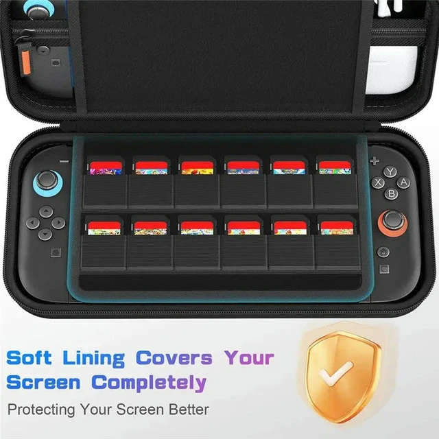 Alt view image 6 of 6 - For Switch 2 Case For Switch 2 Console Case For Switch 2 Accessories Case For Switch 2 Game Cartridges Case