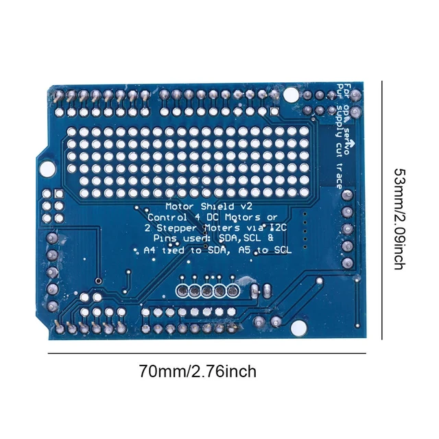 Alt view image 5 of 6 - DC Stepper Motor for SERVO Drive Module Shield V2 DC Stepper Motor Module Board TB6612 for Robot Mega R3