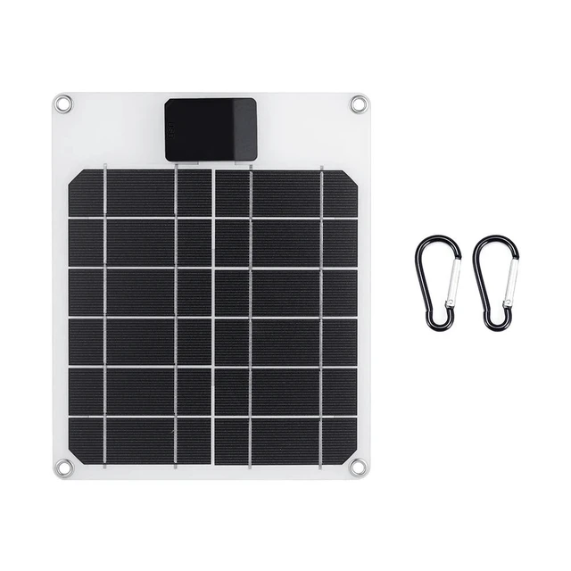 Alt view image 4 of 6 - 20W/25W Outdoor Solar Panels Waterproof 5V USB Monolithic Silicon Built-in Voltage Regulator Chip for Mobile Power Supply Camera