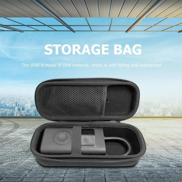 Alt view image 5 of 6 - Electronic Air Pump Bag Zipper EVA Shell Drop-proof Waterproof Inflator Organizer Case for for Mijia