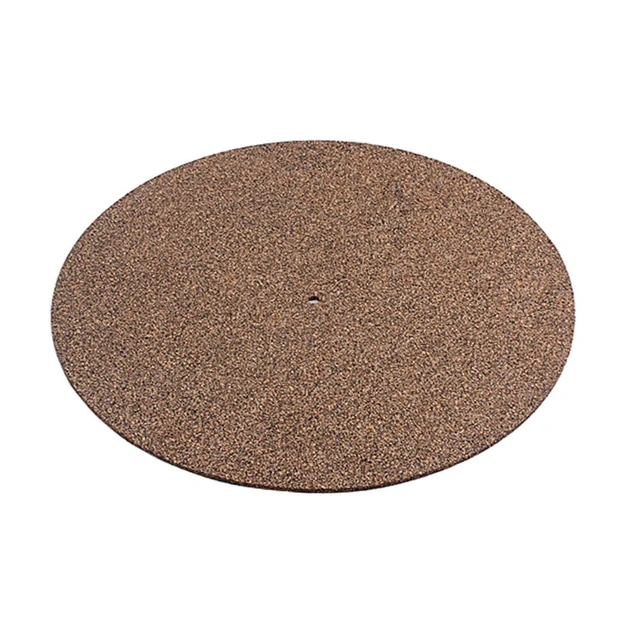 Alt view image 4 of 6 - Audiophile Slipmat Reduces Noise & Sounds Cork & Rubber Turntable Platter Mat Turntable Phonograph Accessories Vinyl Record Pad