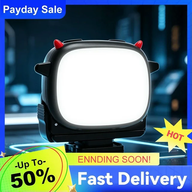 Alt view image 4 of 6 - Magnetic LED Light for Action 3/4/5 Pro Camera Magnetic Photography Fill Light Quick Release & Adjustable Lights Levels