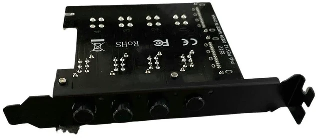 Alt view image 6 of 6 - Power Saving Controller Dual Channel Hard Drive PCI Expansion Card 4 Bit Power Control SSD with SATA Cable Power Control Switch