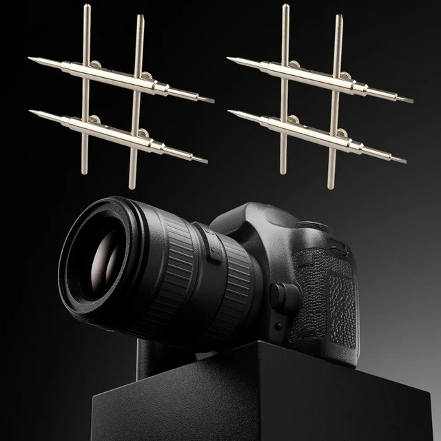 Alt view image 6 of 6 - 25-130MM Camera Lens Repair Spanner Kits Open Tools Pointy/Flat Tips Lens Removal Tool for Most DSLR Cameras Lenses Accessories