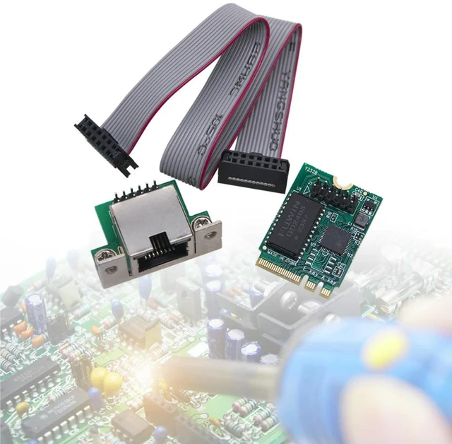Alt view image 5 of 6 - 2.5G M.2 A+E To Gigabit Ethernet Card Single Port RJ45 M.2 A+E KEY Ethernet LAN Card Network Card Ethernet Network Card