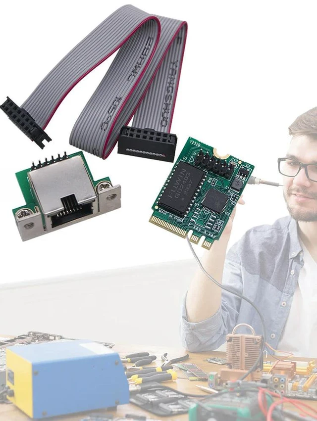Alt view image 6 of 6 - 2.5G M.2 A+E To Gigabit Ethernet Card Single Port RJ45 M.2 A+E KEY Ethernet LAN Card Network Card Ethernet Network Card
