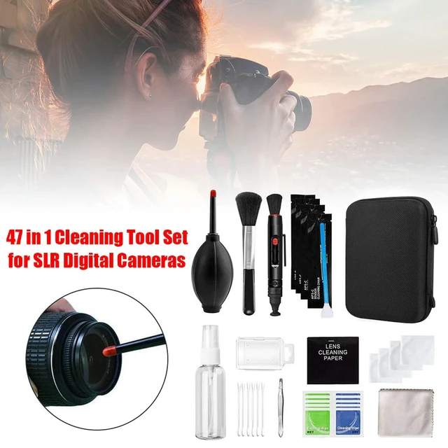 Alt view image 4 of 6 - 47pcs Dust Cleaner Camera Cleaning Lens Pen Brush Kit Camera Cleaner Kits DSLR Lens Digital Sensor Cleaning with Brush