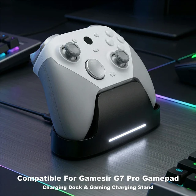 Alt view image 6 of 6 - Controller Charger Station Replacement Charging Dock with Indicator Light Compatible for Gamesir G7 Pro Controllers