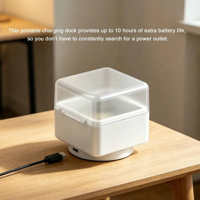 Alt view image 6 of 6 - Replacement Charging Bin Box for GAN UI Series Stylish Solution Cube Charging & Dock Practical Game Accessories