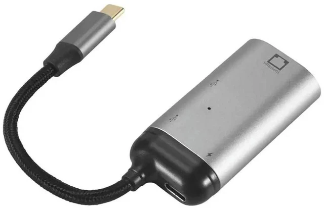 Alt view image 5 of 6 - 3 In 1 Type-C To Gigabit Ethernet Rj45 Lan PD Charging USB C Data Port Converter Adapter For TV PC S20
