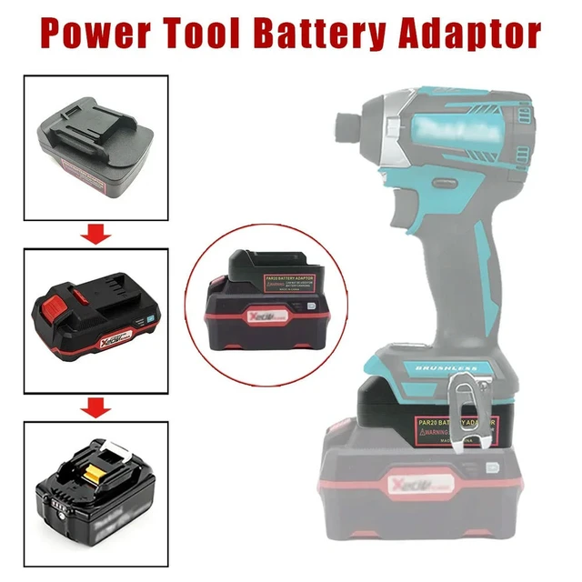 Alt view image 5 of 6 - For Parkside 20V Lithium Batteries Compatible with For Makita 18V Lithium Power Tools Drills Adapter Converter