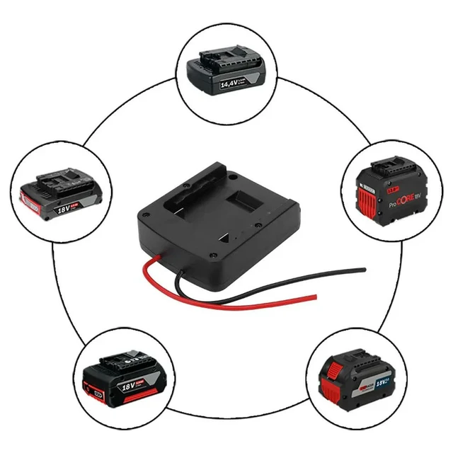 Alt view image 5 of 6 - Electronic Cable Output Modifications DIY Cable Output Adapter for Bosch 14.4V/20V Li-ion Batteries for Remote-controlled Cars