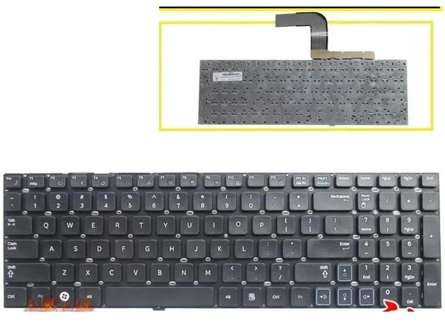 Alt view image 5 of 6 - Laptop Keyboard for RV515 RV511 E3511 RV509 RV520 RC530 Black US Layout