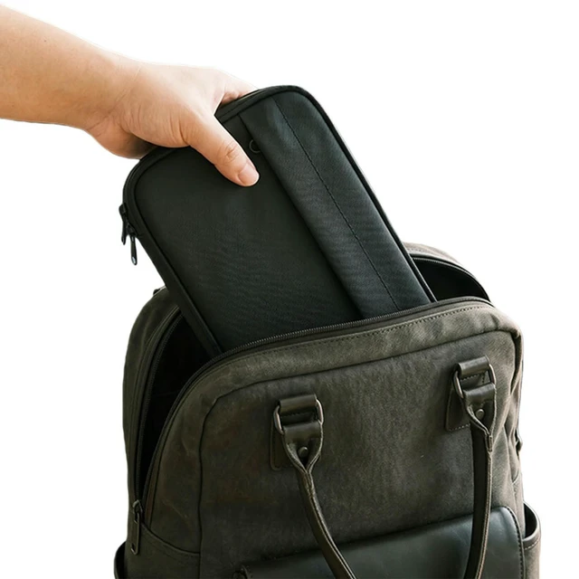 Alt view image 6 of 6 - Travel Keyboard Pouch for MX Keys Mini 900D Nylon Waterproof Memory Foam Double Zipper Slim Bag