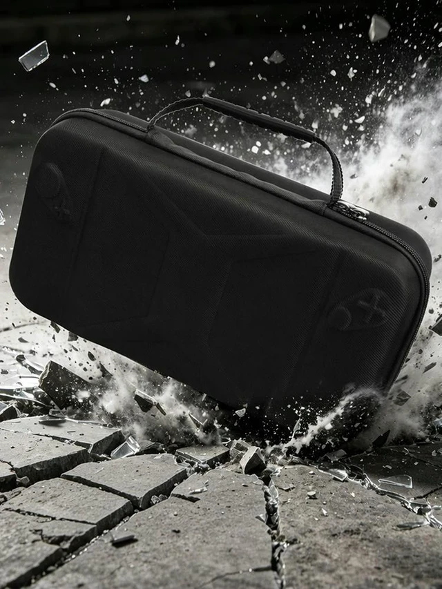 Alt view image 6 of 6 - EVA Carrying Case for Claw 8 EX AI Plus Handheld Console Hard Shell Shockproof Travel Bag Black