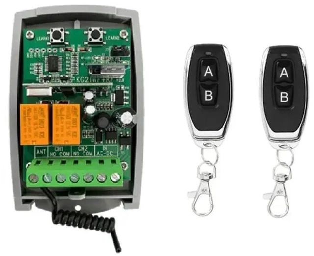 Alt view image 4 of 6 - Tuya Receiver 433Mhz 7-32V 2CH Garage Door Remote Control Opener Controller Rolling Code Transmitter