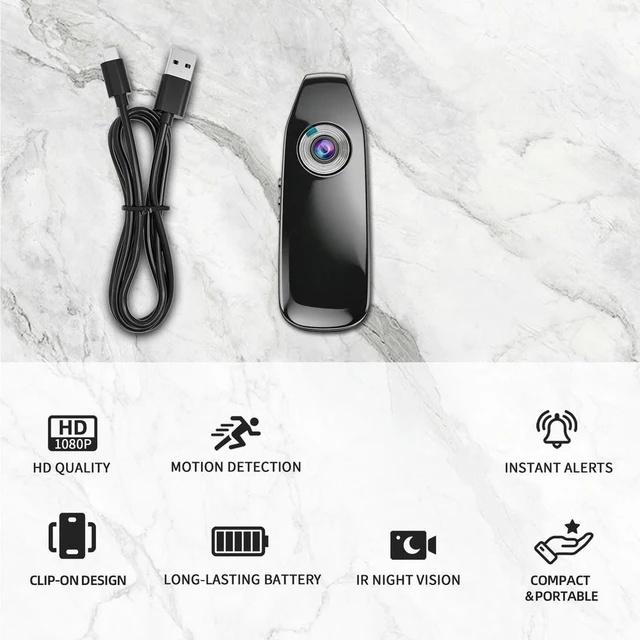 Alt view image 6 of 6 - Outdoor Action Cam 64G Infrared Night Vision Miniature Camcorder Small Digital Video Camera for Home/Outdoor