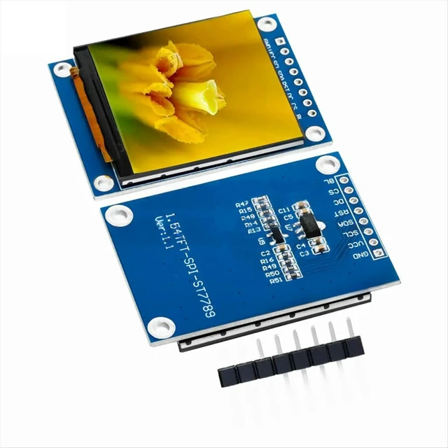 Alt view image 4 of 6 - ST7789 Driver SPI Interface-1.54-Inch IPS TFT Display Module-HD 240X240 Resolution With EC11
