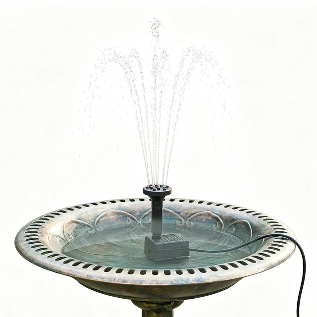 Alt view image 4 of 6 - 3W 5V Solar Water Fountain Pump USB Output Solar Powered Water Fountain Panel Kit High Efficiency for Outdoor Garden DIY Decor