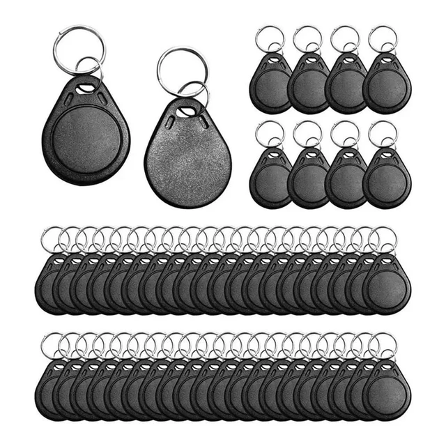 Alt view image 4 of 6 - 50Pcs T5577 Writable 125Khz RFID Key Fob Proximity ID Card Token Tag, 125Khz RFID Writable Rewritable T5577 Fob