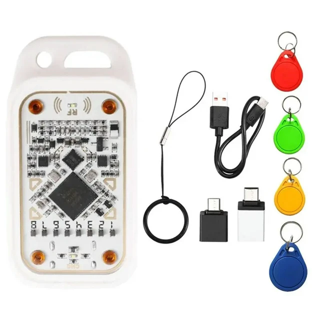 Alt view image 4 of 5 - Chameleon V3.0 RFID Chip Emulator Reader+4XUID Keychain