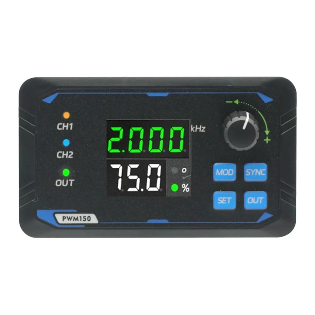 Alt view image 4 of 6 - DC 5-24V Dual Signal Generator Square Pulse Wave Frequency Meter 1Hz-150kHz Output