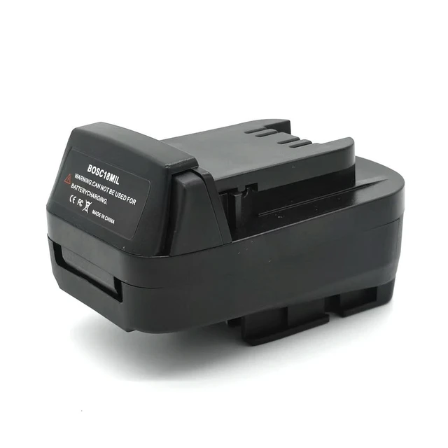 Alt view image 4 of 6 - For Bosch 18V PBA Li-ion BOSC18MIL Adapter Converter Compatible with For Milwaukee 18V Li-ion Power Tool