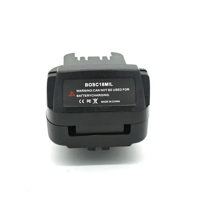 Alt view image 6 of 6 - For Bosch 18V PBA Li-ion BOSC18MIL Adapter Converter Compatible with For Milwaukee 18V Li-ion Power Tool