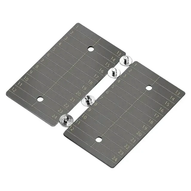 Alt view image 5 of 6 - For-For Crypto-Wallet Backup 24-Word Recovery Phrase 2Pcs Bitcoin Plates Fireproof, Corrosion-Resistant, Anodized