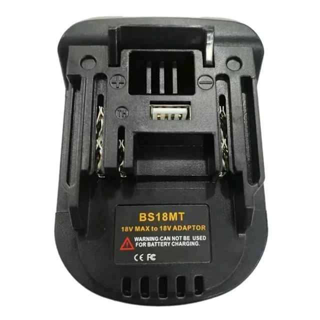 Alt view image 4 of 6 - BS18MT Adapter Converter for Bosch 18V Li-ion Batteries Compatible with For Makita 18V Lithium Power Tools Drill