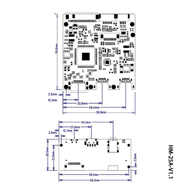 Alt view image 5 of 6 - 2X EDP Display Driver Board 4MM Thin Type-C One-Line 1920X1080px HDMI-Compatible