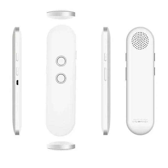 Alt view image 6 of 6 - Mini T4 Pen AI Translator 40 Multi-Language Bluetooth-Two-Way Real-Time Voice Compatibility White
