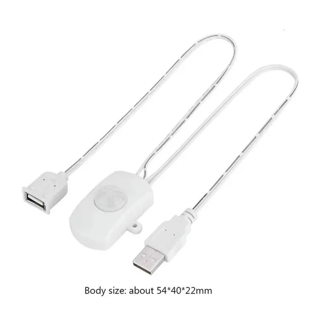 Alt view image 5 of 6 - 5 Pcs Infrared Motion Detector Sensor Switch DC 5V/12V/24V USB PIR For LED Light Strip ligent Body Motion Sensor White