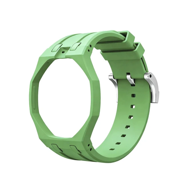 Alt view image 4 of 6 - Soft Watchband Bracelet for Swatch X APRoyal Pop Watch Case Strap Soft Watch Bands for Women Men