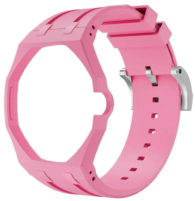 Alt view image 5 of 6 - Soft Watchband Bracelet for Swatch X APRoyal Pop Watch Case Strap Soft Watch Bands for Women Men