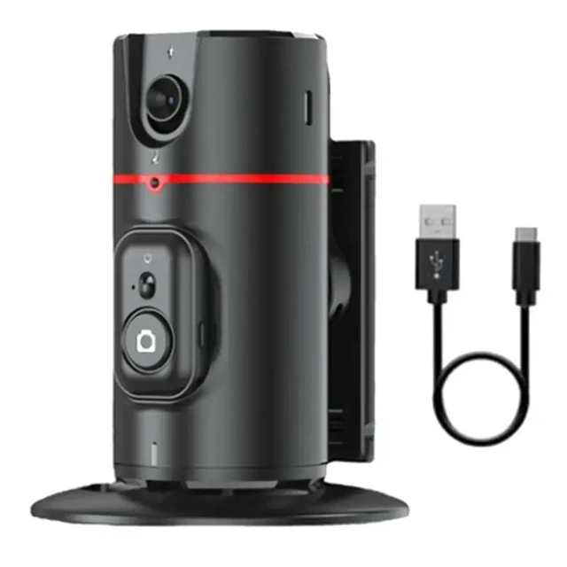 Alt view image 4 of 6 - P02 360° Gimbal Stabilizer Desktop AI Automatic Tracking Gimbal With Remote For phone Stabilizer