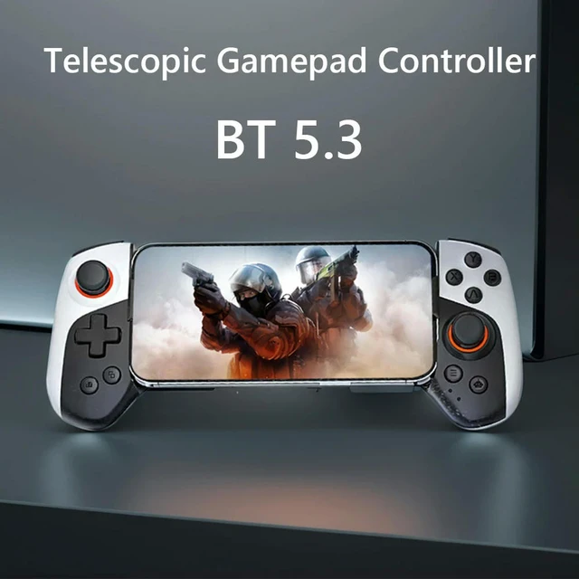 Alt view image 4 of 6 - Phone Controller Joystick Bluetooth-Compatible5.3 Turbo/Back Button/Vibration Macro Function for Android iOS Switch PC