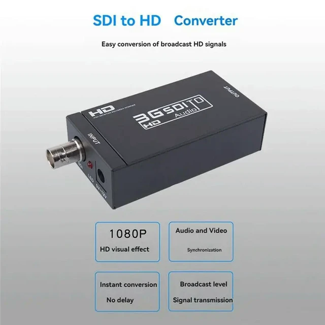 Alt view image 6 of 6 - 3G-SDI To -Compatible Converter 3G-SDI To HDTV 1080P Broadcasting-Level Transmission Converter For Monitor HDTV