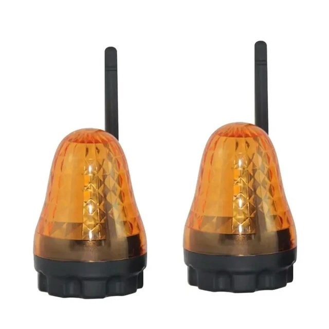 Alt view image 4 of 6 - LED Warning Beacon Light 2Pcs AC12-265V Universal Alarm Signal Lamp For Automatic Gates Garage Door Rolling Shutter