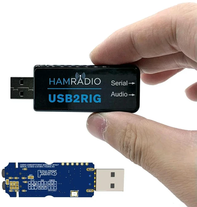 Alt view image 4 of 6 - USB2RIG USB Sound Adapter Support PTT with VOX Control USB Sound Card Connector Adapter for KENWOOD YAESU ICOM Business Radio