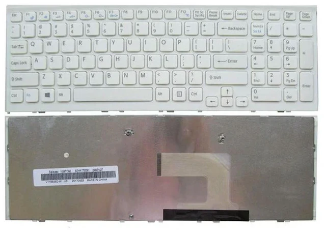 Alt view image 5 of 6 - Laptop Keyboard for Vaio VPC-EH VPCEH PCG-71911L PCG-71912L PCG-71913L -71914L -71811L -71811M White US Layout