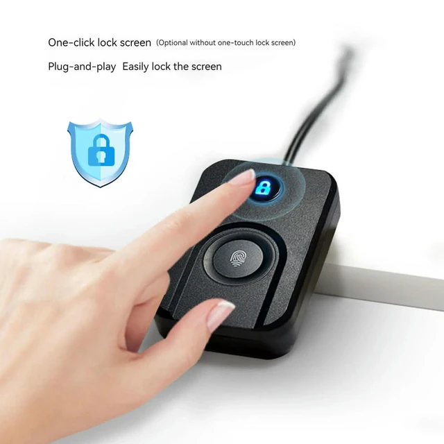 Alt view image 5 of 6 - Fingerprint for 11/10 Hello One-Click Lock Screen Biometric USB Fingerprint Logger for PC Laptop