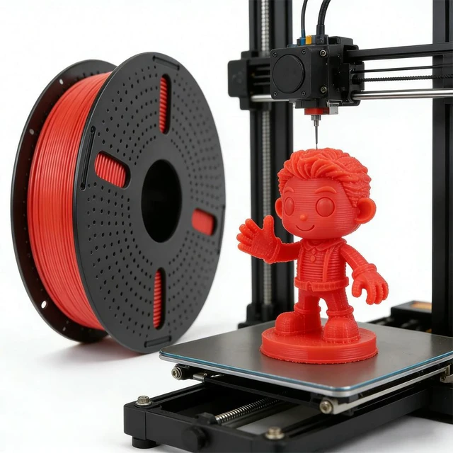 Alt view image 2 of 3 - 3D Printer Filament 1.75mm Thick Matte Finish Filaments Spool Bendable Neatly Arranged 3 D Printers Spools Fit Most FDM Printer