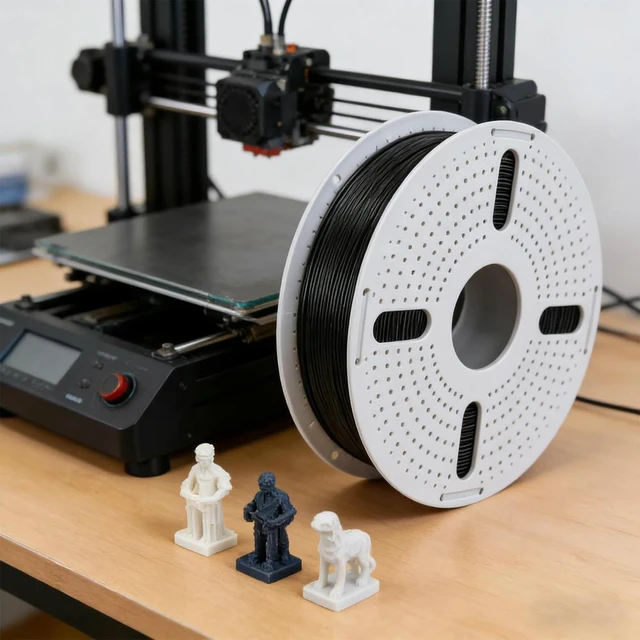 Alt view image 3 of 3 - 3D Printer Filament 1.75mm Thick Matte Finish Filaments Spool Bendable Neatly Arranged 3 D Printers Spools Fit Most FDM Printer